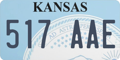 KS license plate 517AAE