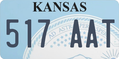KS license plate 517AAT