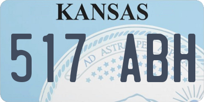 KS license plate 517ABH