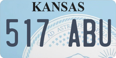 KS license plate 517ABU