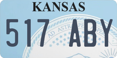 KS license plate 517ABY