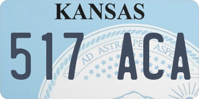 KS license plate 517ACA