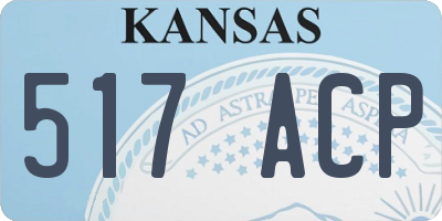 KS license plate 517ACP