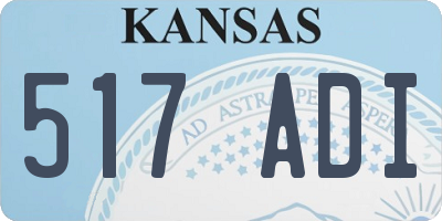 KS license plate 517ADI