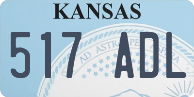 KS license plate 517ADL