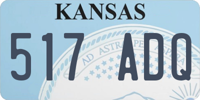 KS license plate 517ADQ