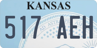 KS license plate 517AEH