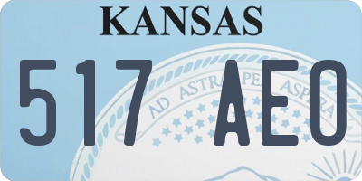 KS license plate 517AEO