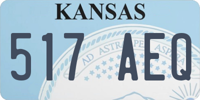 KS license plate 517AEQ