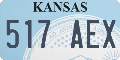 KS license plate 517AEX