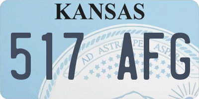 KS license plate 517AFG