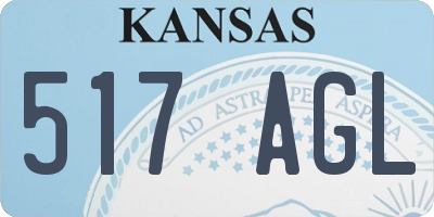 KS license plate 517AGL