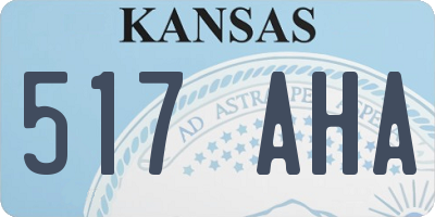 KS license plate 517AHA