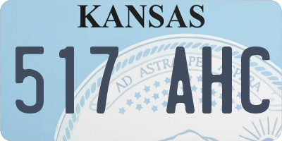 KS license plate 517AHC