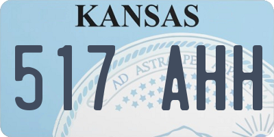 KS license plate 517AHH