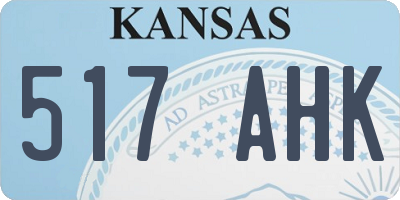 KS license plate 517AHK