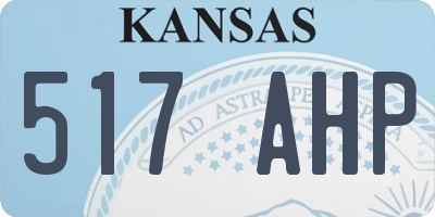 KS license plate 517AHP