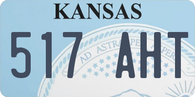 KS license plate 517AHT