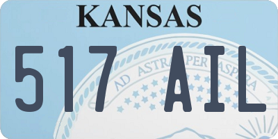 KS license plate 517AIL