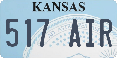 KS license plate 517AIR