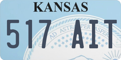 KS license plate 517AIT