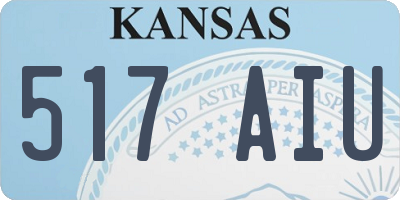 KS license plate 517AIU