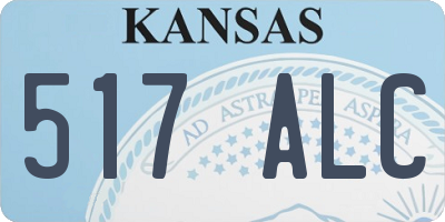 KS license plate 517ALC