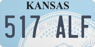 KS license plate 517ALF