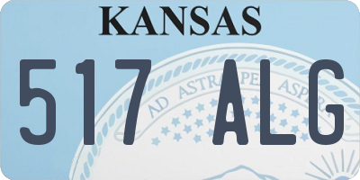 KS license plate 517ALG