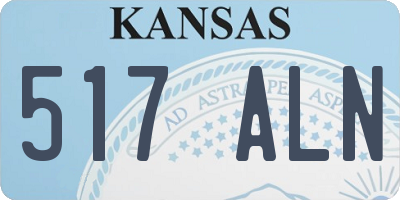 KS license plate 517ALN