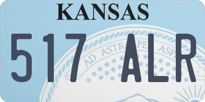 KS license plate 517ALR
