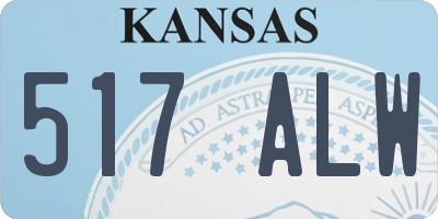 KS license plate 517ALW