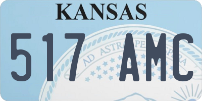 KS license plate 517AMC