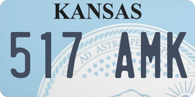 KS license plate 517AMK