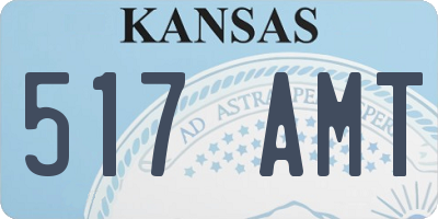 KS license plate 517AMT