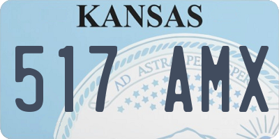 KS license plate 517AMX