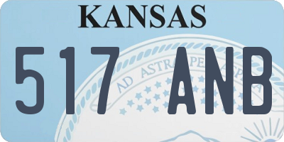 KS license plate 517ANB