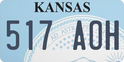 KS license plate 517AOH