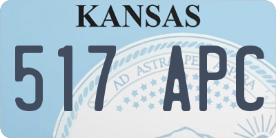 KS license plate 517APC