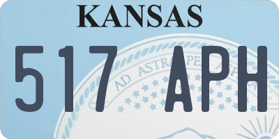 KS license plate 517APH