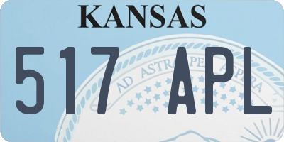 KS license plate 517APL