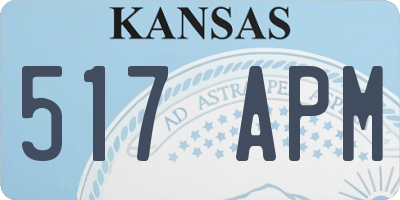KS license plate 517APM