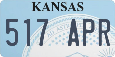 KS license plate 517APR