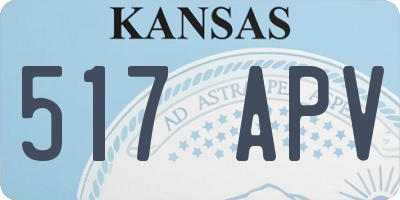 KS license plate 517APV