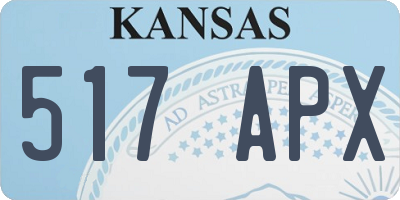 KS license plate 517APX