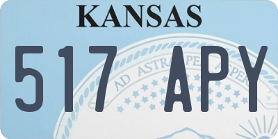 KS license plate 517APY