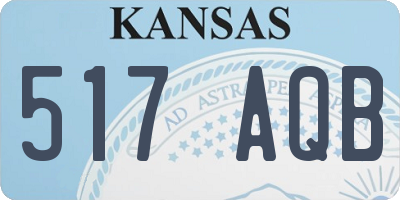 KS license plate 517AQB