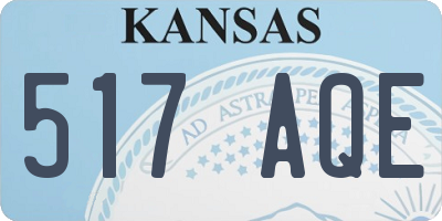 KS license plate 517AQE