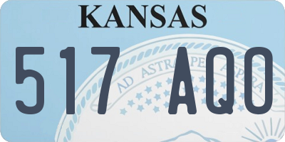KS license plate 517AQO