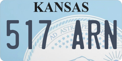 KS license plate 517ARN